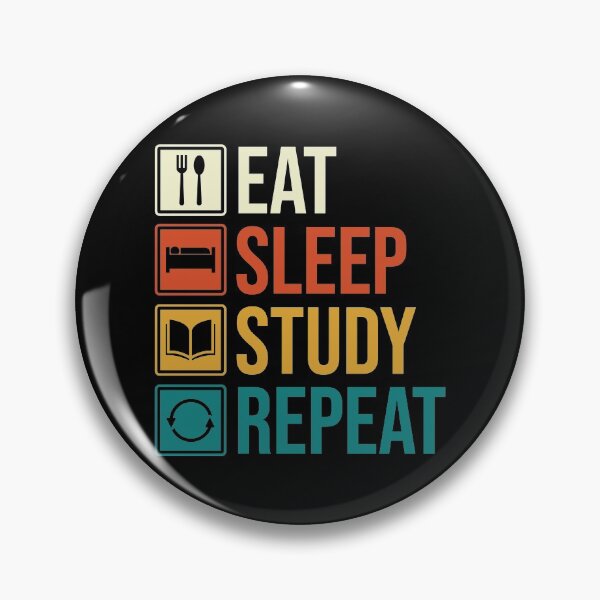 Item preview, Eat Sleep Study Repeat designed and sold by V Design Factory.