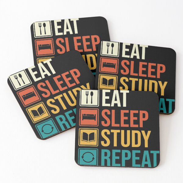 Item preview, Eat Sleep Study Repeat designed and sold by V Design Factory.