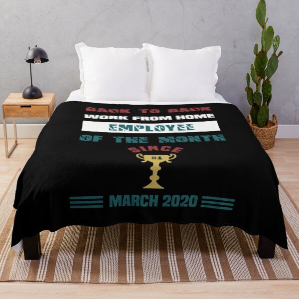 Item preview, Back To Back Work From Home Employee of The Month - Funny Saying designed and sold by NSTeeDesign.