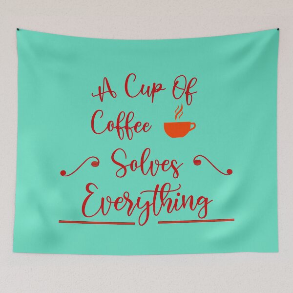 Item preview, a cup of coffee solves everything designed and sold by hichametta.