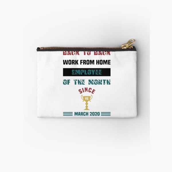 Item preview, Back To Back Work From Home Employee of The Month - Funny Saying designed and sold by NSTeeDesign.