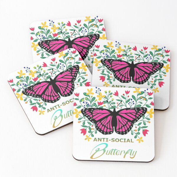 Item preview, Funny Antisocial Butterfly designed and sold by Perlashop1.