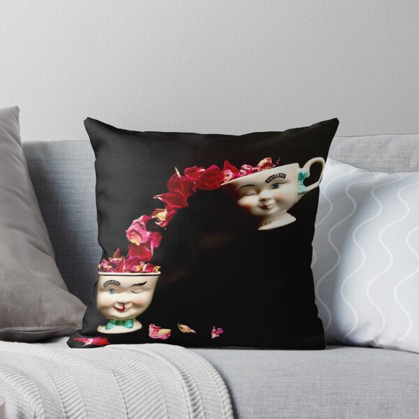 Item preview,  whimsical cups and rose petals designed and sold by Pickleisgreen.