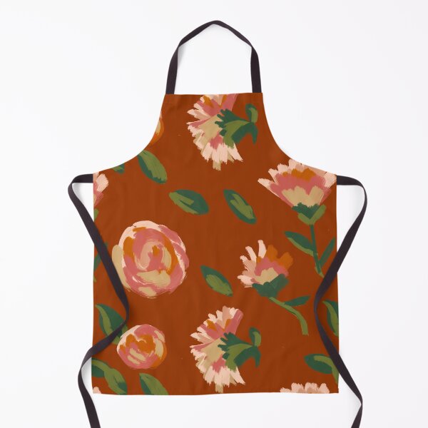 Item preview, Victorian Flowers in Rust designed and sold by Hejamieson Designs.