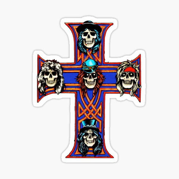 Lo mejor de Guns N Roses fondo de pantalla logo wilatikta Pegatina