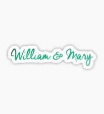 William and Mary Watercolor Sticker