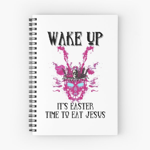 Item preview, EVIL EASTER BUNNY Donnie Darko Frank the Rabbit Easter Wake Up It's time to EAT JESUS designed and sold by JadedVintage.