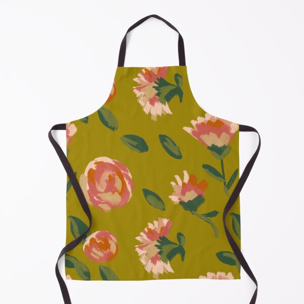 Item preview, Victorian Flowers in Chartreuse  designed and sold by Hejamieson Designs.