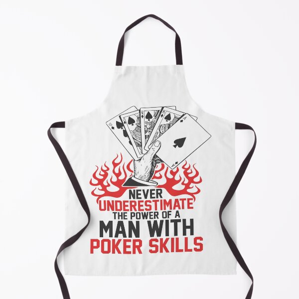 Item preview,  'NEVER UNDERESTIMATE A MAN WITH POKER SKILLS' COLLECTION designed and sold by JRM Tees & More Store.