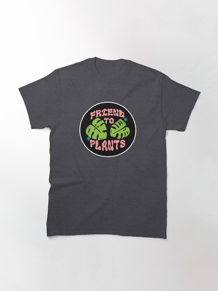 Alternate view of friend to plants | monstera leaf & stars Classic T-Shirt