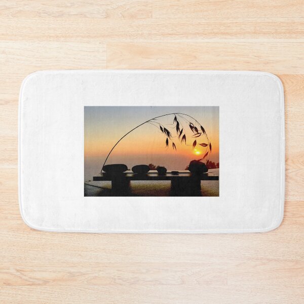 Item preview, Grass and pebbles in sunset designed and sold by Pickleisgreen.