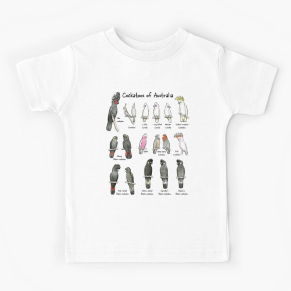 Cockatoos of Australia - Raising funds for Birdlife Australia Kids T-Shirt