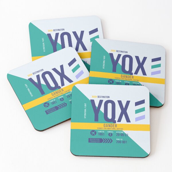 Item preview, Gander (YQX) Airport Code Baggage Tag designed and sold by SLAG-Creative.