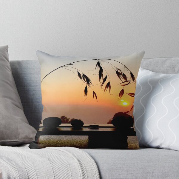Item preview, Grass and pebbles in sunset designed and sold by Pickleisgreen.