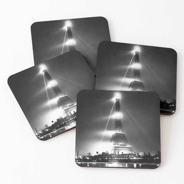 Item preview, Eiffel Tower At Night - Paris Exposition 1889 designed and sold by warishellstore.