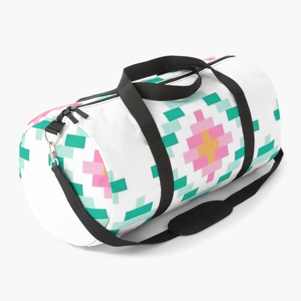 Pink and Green Aztec Merchandise Duffle Bag