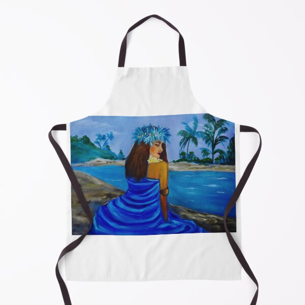 Item preview, HULA GIRL ON THE BEACH IN BLUE designed and sold by jennyleeandjim.