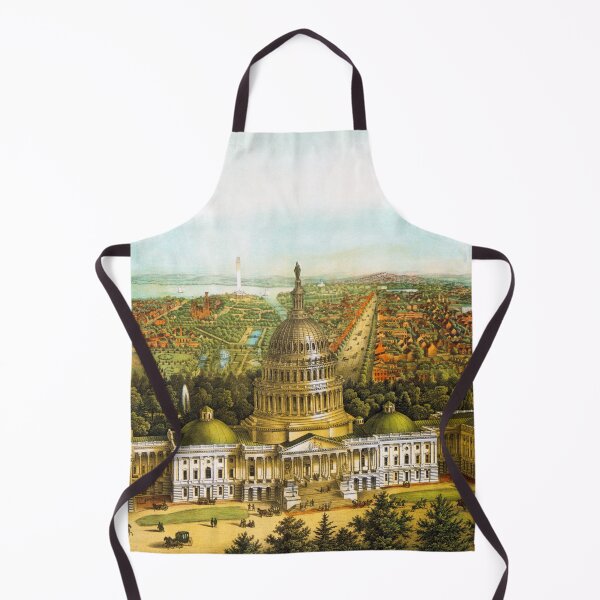 Item preview, Washington DC Bird's Eye View Lithograph - Circa 1871 designed and sold by warishellstore.