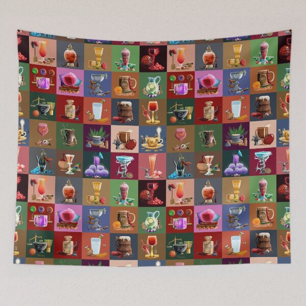 Item preview, Sip-Sips of Thedas Entire Collection Collage designed and sold by EluvianArts.