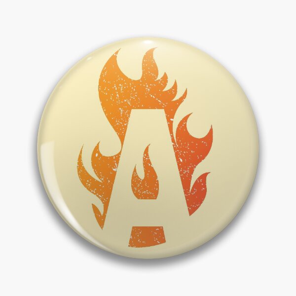 Item preview, Letter A burning in flames of fire designed and sold by Starstacks.