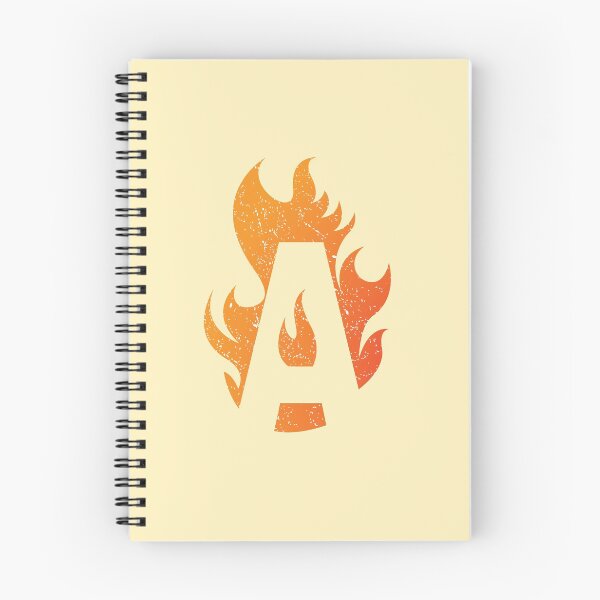 Item preview, Letter A burning in flames of fire designed and sold by Starstacks.