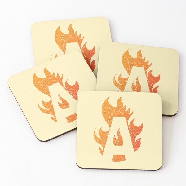 Item preview, Letter A burning in flames of fire designed and sold by Starstacks.
