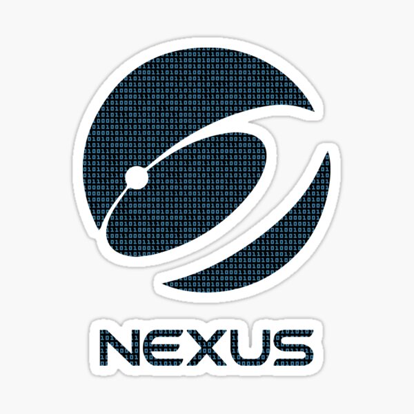 Nexus Official Globe Binary Code Sticker