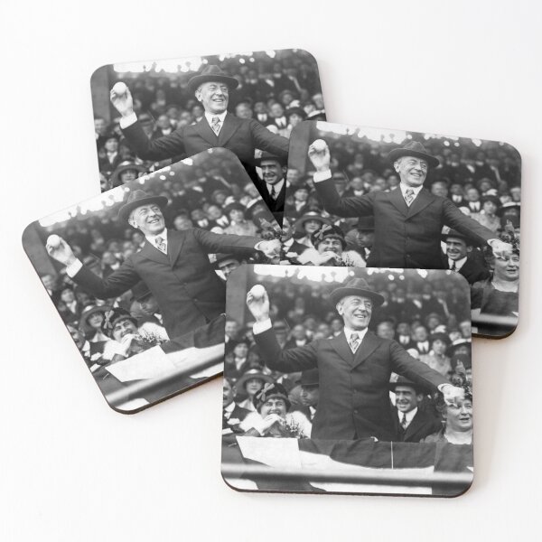 Item preview, Woodrow Wilson Throwing Out First Pitch - 1916 designed and sold by warishellstore.