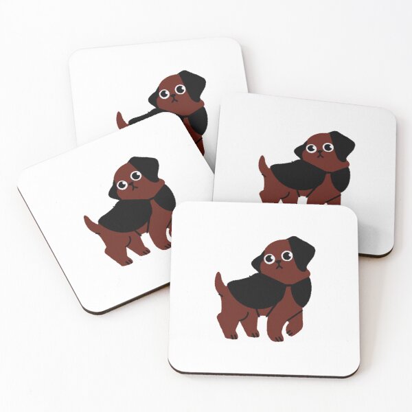 Item preview, Puppy With a Saddle designed and sold by RedsStickerShop.