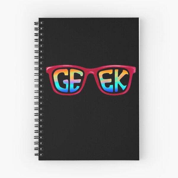 Item preview, Geek | Red Glasses Reflection | Rainbow Writing designed and sold by theBlueKazoo.