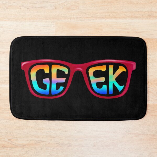 Item preview, Geek | Red Glasses Reflection | Rainbow Writing designed and sold by theBlueKazoo.