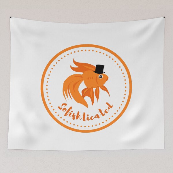 Item preview, Sofishticated Gold Fish Pun designed and sold by TipToppity.