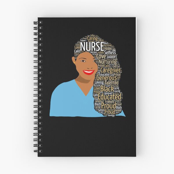 Item preview, Black or African American Nurse Words in Afro Hair designed and sold by blackartmatters.