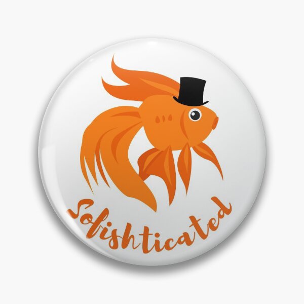 Artikelvorschau, Sofishticated Gold Fish Pun entworfen und verkauft von TipToppity.