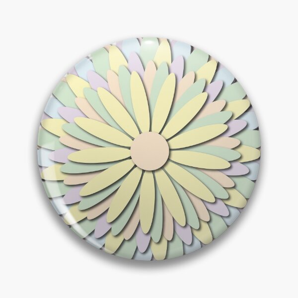 Item preview, Pretty pastel cut out stacked paper flower sticker designed and sold by StickersbyVW.