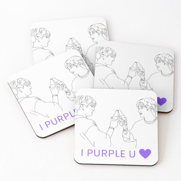 Item preview, Taekook I Purple U Design designed and sold by KpopOD.