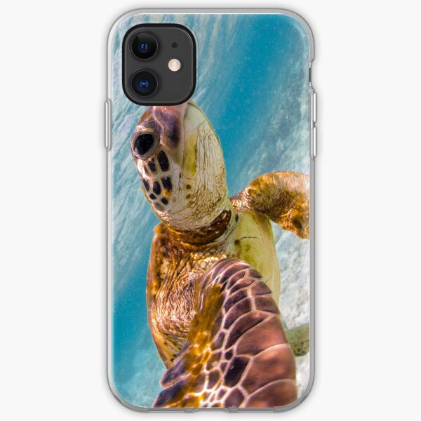 Sea turtle selfie iPhone Soft Case