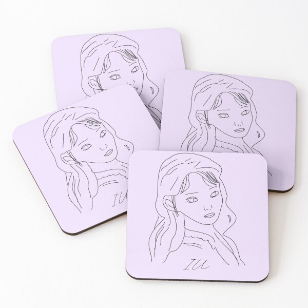 Item preview, IU Eight Line Art Design designed and sold by KpopOD.