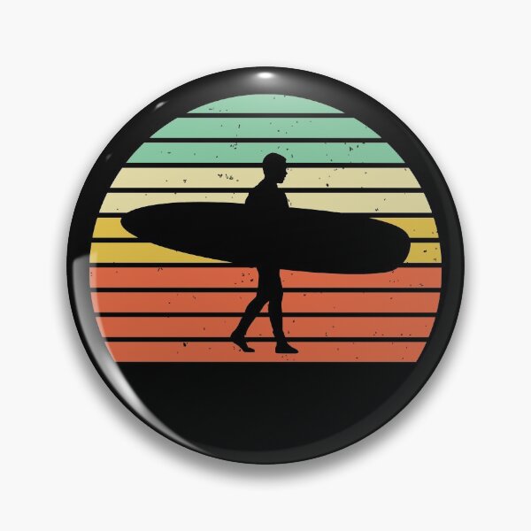 Item preview, Vintage Surfing Surfer Longboard  designed and sold by EstelleStar.