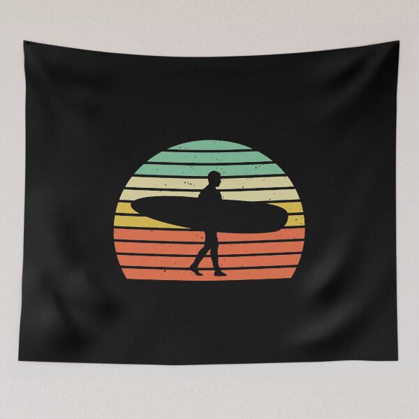 Item preview, Vintage Surfing Surfer Longboard  designed and sold by EstelleStar.