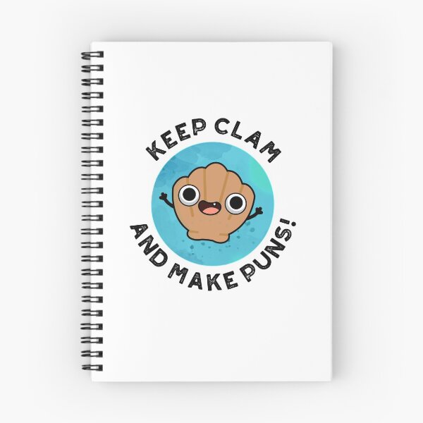 Item preview, Keep Clam And Make Puns Funny Shell Puns  designed and sold by punnybone.