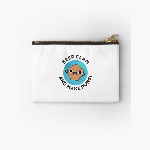 Item preview, Keep Clam And Make Puns Funny Shell Puns  designed and sold by punnybone.