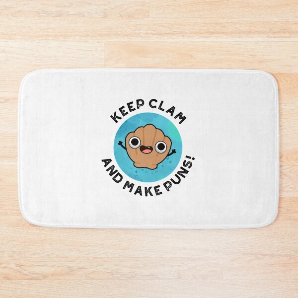 Item preview, Keep Clam And Make Puns Funny Shell Puns  designed and sold by punnybone.