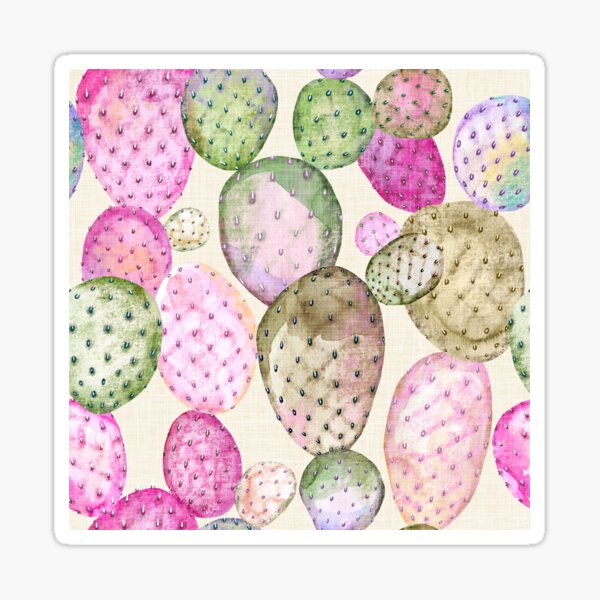 Watercolor Prickly Pear Sticker