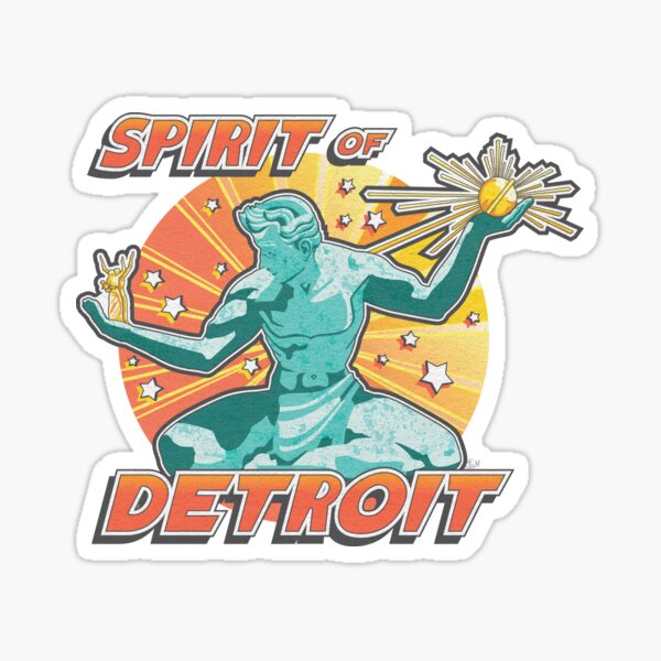 Pop Comic Series: Spirit of Detroit Sticker