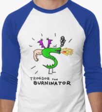 Trogdor, The Burninator Men's Baseball ¾ T-Shirt