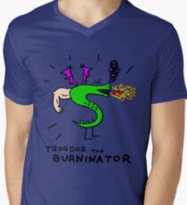 Trogdor, The Burninator Men's V-Neck T-Shirt