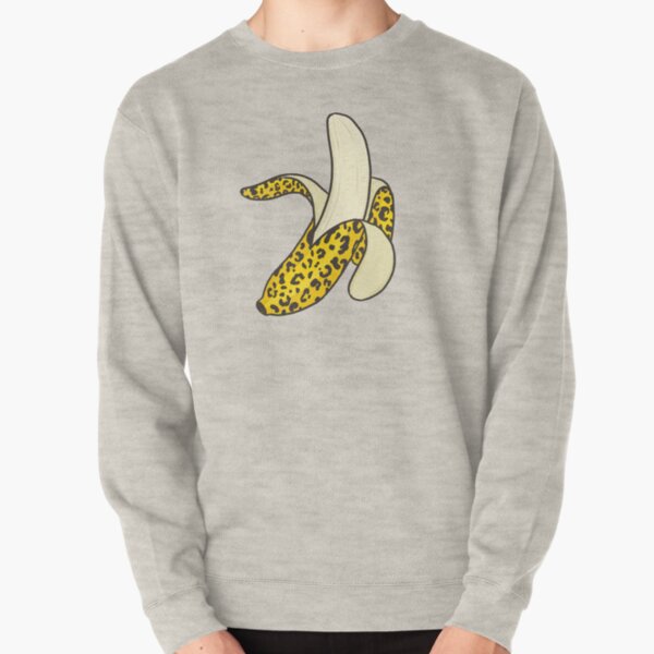 Leopard Banana Pullover Sweatshirt