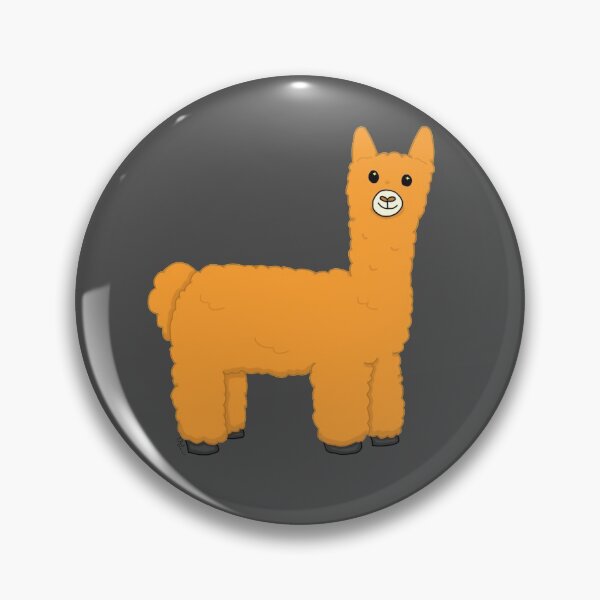 Item preview, Sparkly-Eyed Fluffy Orange Alpaca designed and sold by itsjustmebre.