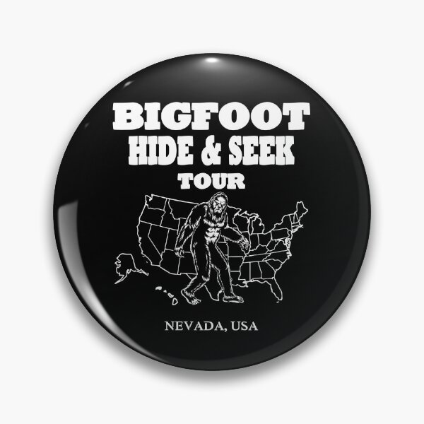 Item preview, Bigfoot Hide & Seek Concert style *NEVADA USA funny gift idea designed and sold by BRtisticDesigns.